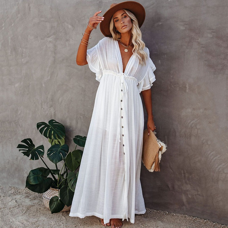 maxi dress one size Women's Poetic Charm Light Blue Asymmetric One Shoulder Maxi Dress | Size: L