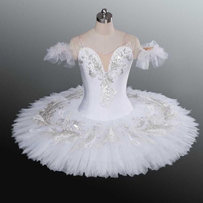 open lace back dress Romantic Professional Ballet Tutu White Swan Lake girl and Women Balle –  Global Fashions GC