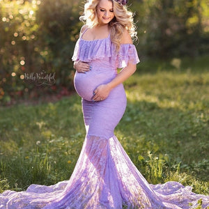 Lace Maternity Photography Props Dresses For Pregnant Women Clothes Maternity Dresses For Photo Shoot Pregnancy Dresses