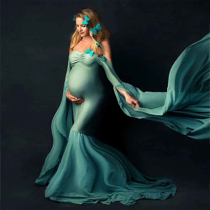 Sexy Shoulderless Maternity Photography Props Long Dress for Pregnant Women Fancy Pregnancy Dress Elegence Maxi Gown Photo Shoot Sexy Shoulderless Maternity Photography Props Long Dress for Pregnant Women Fancy Pregnancy Dress Elegence Maxi Gown Photo Shoot