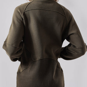 Jacket Yoga Clothes Long Sleeved Top Women Fleece Lined Warm Yoga Clothes Winter Set Zipper Sports Top