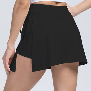 Tied High Waist Active Shorts