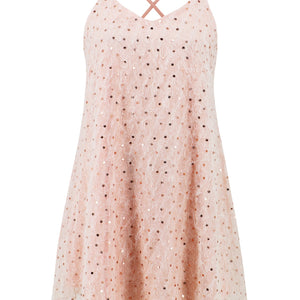 Sequin V-Neck Mini Cami Dress