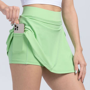 Tied High Waist Active Shorts