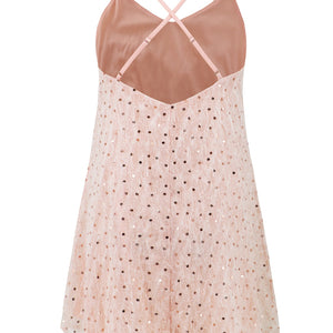 Sequin V-Neck Mini Cami Dress