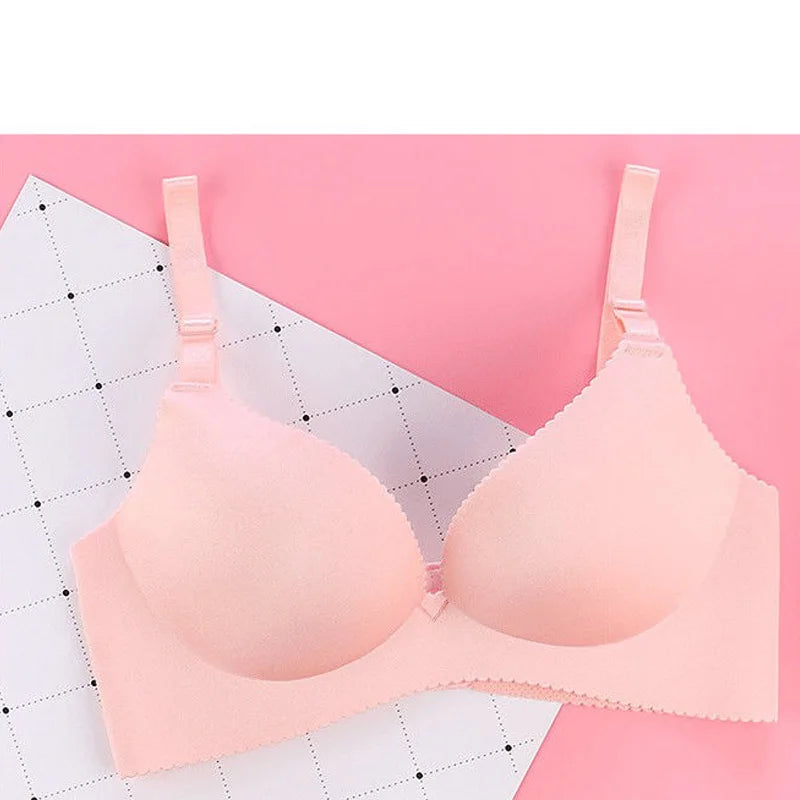 Seamless Bra Women Push Up Wire Free Adjustable Bralette Sexy Bras Straps Bright Summer Lingerie Bras Breathable Underwear