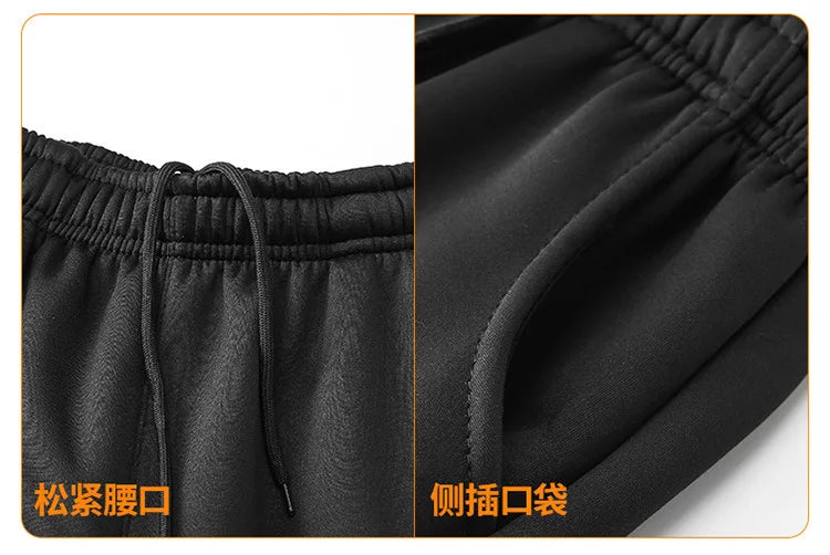 Winter Thick Warm Lamb Wool Tracksuit Men Hooded Running Sets Hoodies Jacket+Pants Casual Sweat Sportswear Jogging Suits