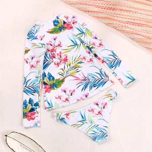 Oshoplive Clearance Sale Two Piece Sets Swimsuit Fashion Floral Print Bikini Bathing Summer Beach Wear Swimming Suit For Women