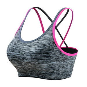 Cross-Back Sport Bras Women Push Up Seamless Bra Sexy Lingerie Yoga Sports Bra for Women