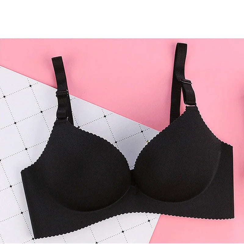 Seamless Bra Women Push Up Wire Free Adjustable Bralette Sexy Bras Straps Bright Summer Lingerie Bras Breathable Underwear