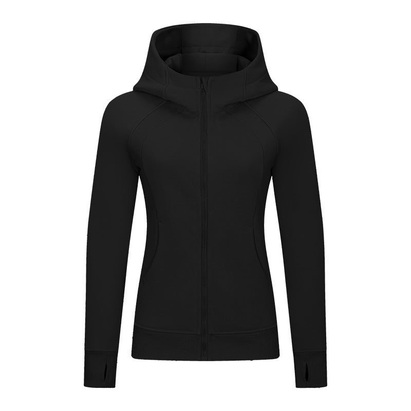 Sca Thickened Warm Hooded Sports Jacket Women Outdoor Casual Outdoor Yoga Training Fitness Jacket