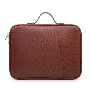 Free Custom Crocodile PU Leather Portable File Holder Anti-Fall Sleeve for Macbook 13 Inch/IPAD Notebook Storage Bag Laptop Case