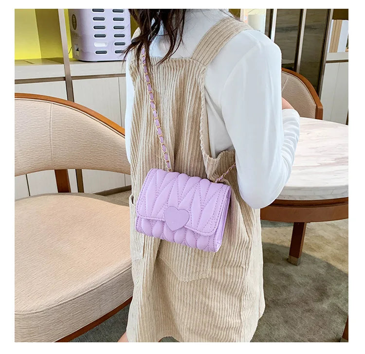 Lovely and Sweet 2023 New Korean Version Side Bags for Girls Fashion All-match Crossbody Bags for Women Flap Pocket Small Bags