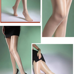 New  Women Silky Glossy Sheer Tights Seamless Anti-Snag Women Tights Female Horse Oil Pantyhose Stockings Sexy Lingerie Clothing