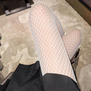 Hot Selling Summer Lolita Fishnet  Body Stockings Fish Net Pantyhose Mesh Nylon Tights Lingerie Skin JK Fishnet Waist Hosiery