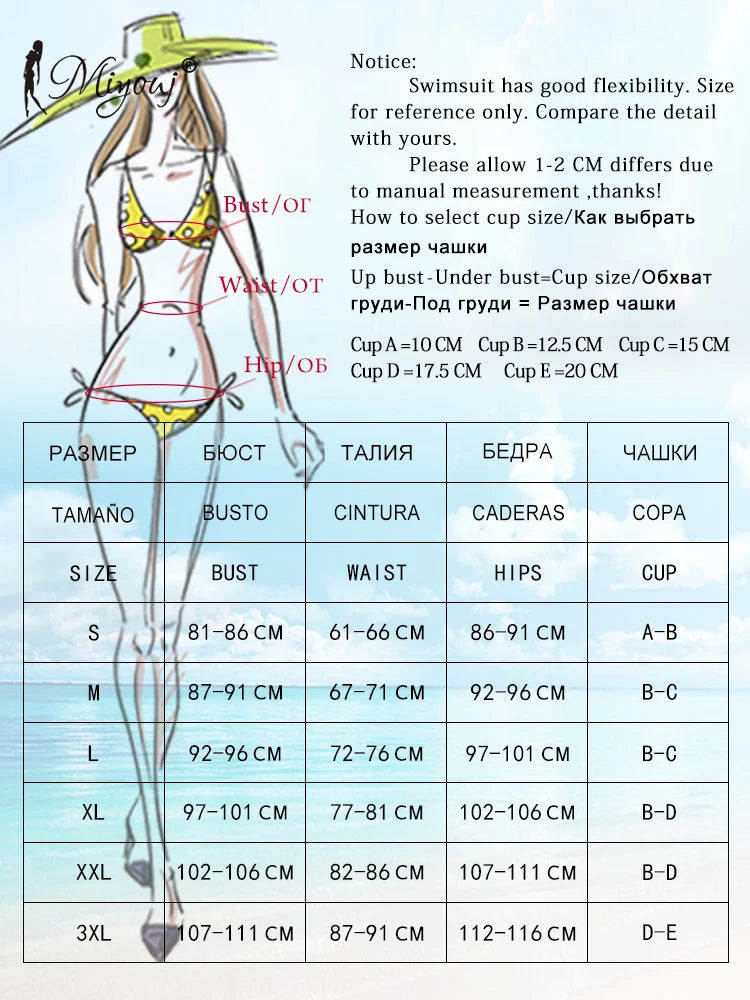 Miyouj Triangle Bikini Sets High Waist Beachwear Sexy Bikinis 2023 Swimsuit Women Swimwear Print Bathing Suit Bandage Biquinis