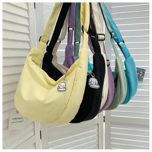 Shoulder Bags Women Solid Harajuku All-match Simple Multifunction Handbags Large Capacity Crossbody Bags for Women Teens Purse