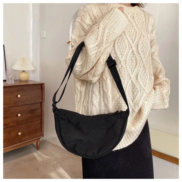 Casual Nylon Hobos Crossbody Bag for Women Designer Shoulder Bags Large Capacity Tote Lady Travel Shopper Bag Female Purses 2025