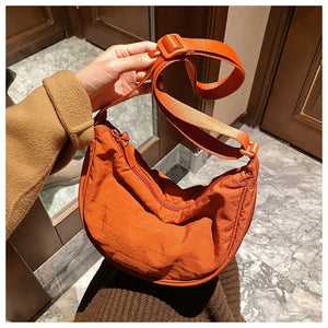 Casual Nylon Hobos Crossbody Bag for Women Designer Shoulder Bags Large Capacity Tote Lady Travel Shopper Bag Female Purses 2025