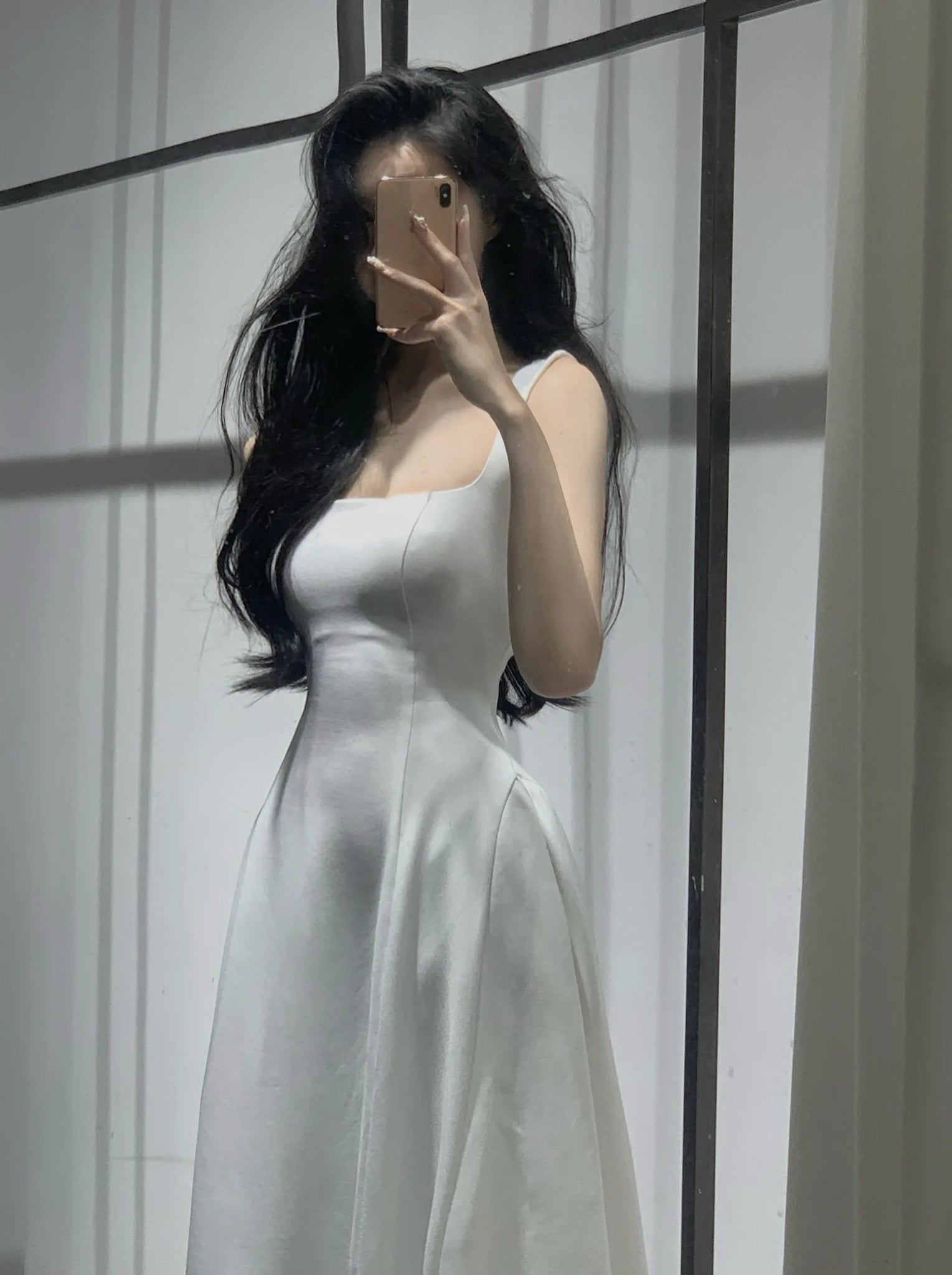 2024 Summer Solid Midi Dress Women French Elegant Holiday Party Dresses A-line Prom Robe Wedding Vestidos Ladies Clothes New