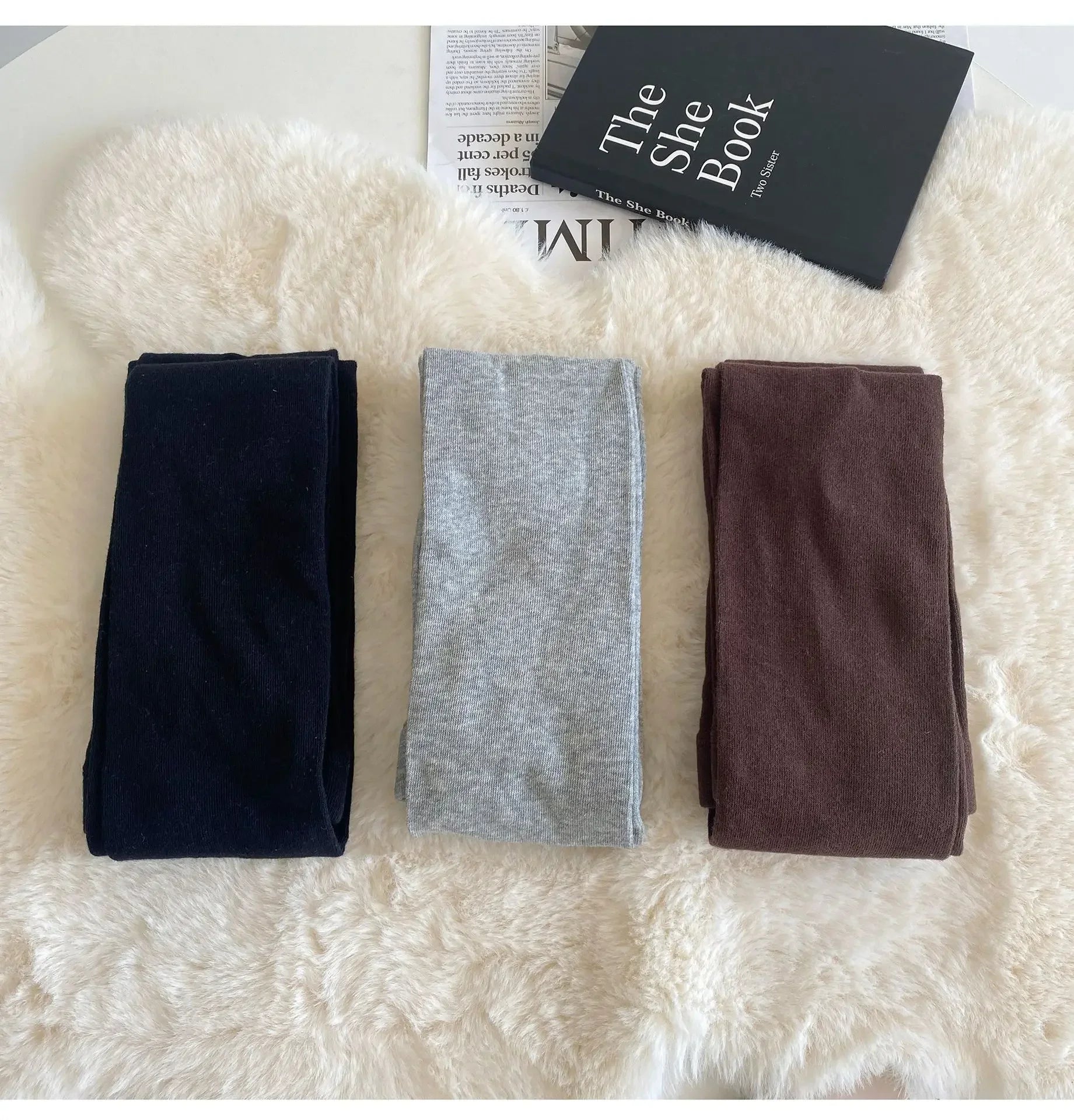 Cotton Thigh High Stockings Pantyhose Tights Women Lingeries Hosiery Lolita Girls Tights Leggings JK Japanese Styles Solid Color