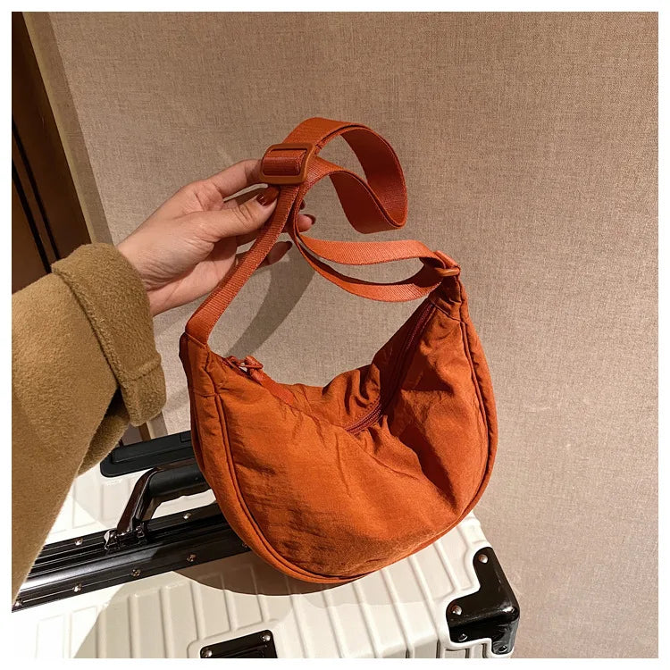 Casual Nylon Hobos Crossbody Bag for Women Designer Shoulder Bags Large Capacity Tote Lady Travel Shopper Bag Female Purses 2025