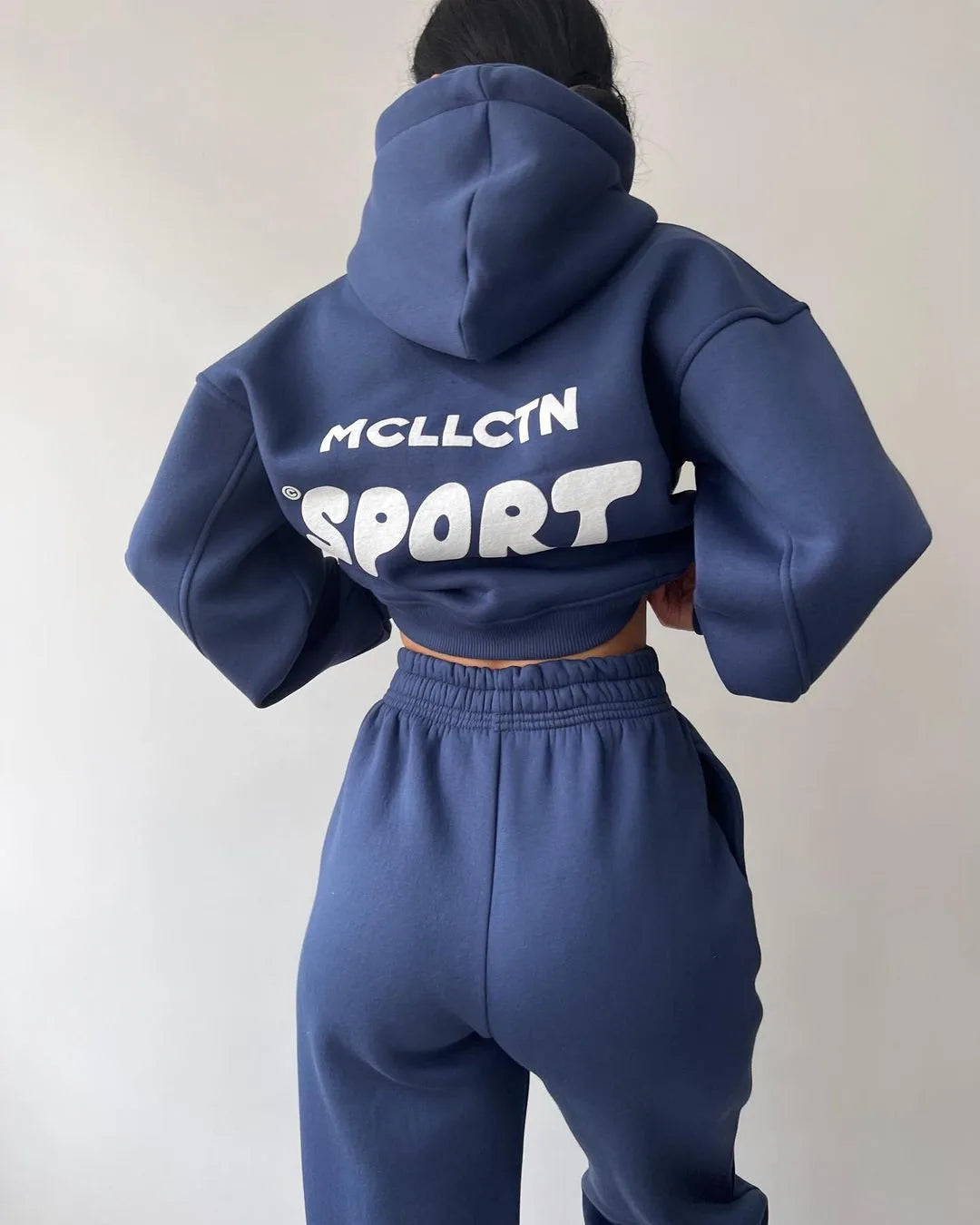 Women Thickened Tracksuit Autumn Winter Warm Hoodies Top Pant Suits Sweatshirts Jogging Pant Outfits Sweatpants 2 Piece Sets