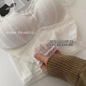 Fashion Lace Camisole For Female Sexy Underwear Women's Lingerie Brassiere White Tube Top Lady Soft Cropped Tops Vest Cami Bra