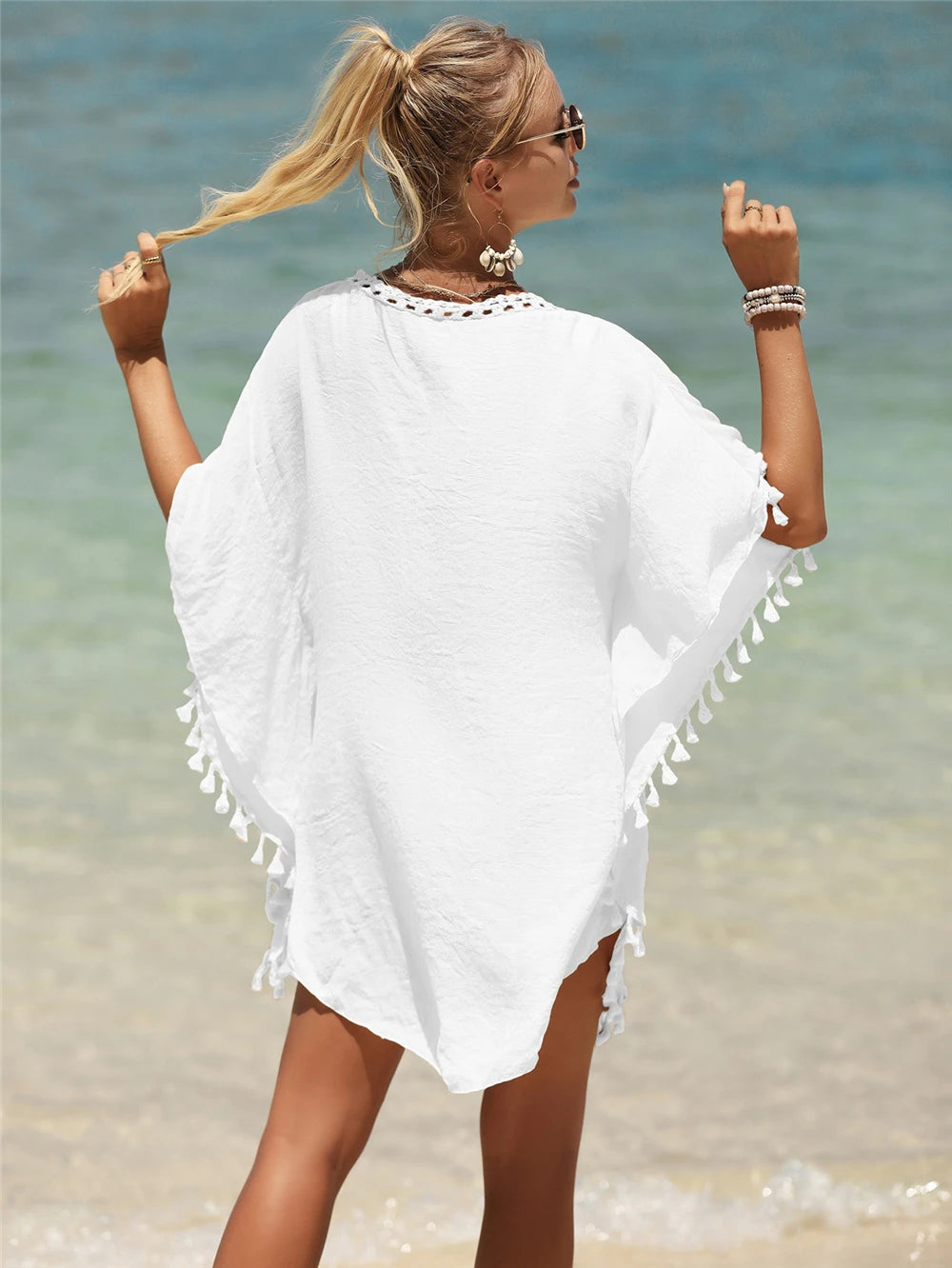 Bohemian Women's Swimsuit Dresses Sexy Beachwear Casual Beach Bathing Suit Cover Up Dress Beach Kimono Cover Ups Beach Dress