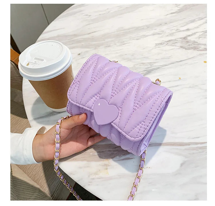 Lovely and Sweet 2023 New Korean Version Side Bags for Girls Fashion All-match Crossbody Bags for Women Flap Pocket Small Bags