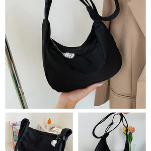 Shoulder Bags Women Solid Harajuku All-match Simple Multifunction Handbags Large Capacity Crossbody Bags for Women Teens Purse