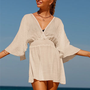 Bohemian Women's Swimsuit Dresses Sexy Beachwear Casual Beach Bathing Suit Cover Up Dress Beach Kimono Cover Ups Beach Dress