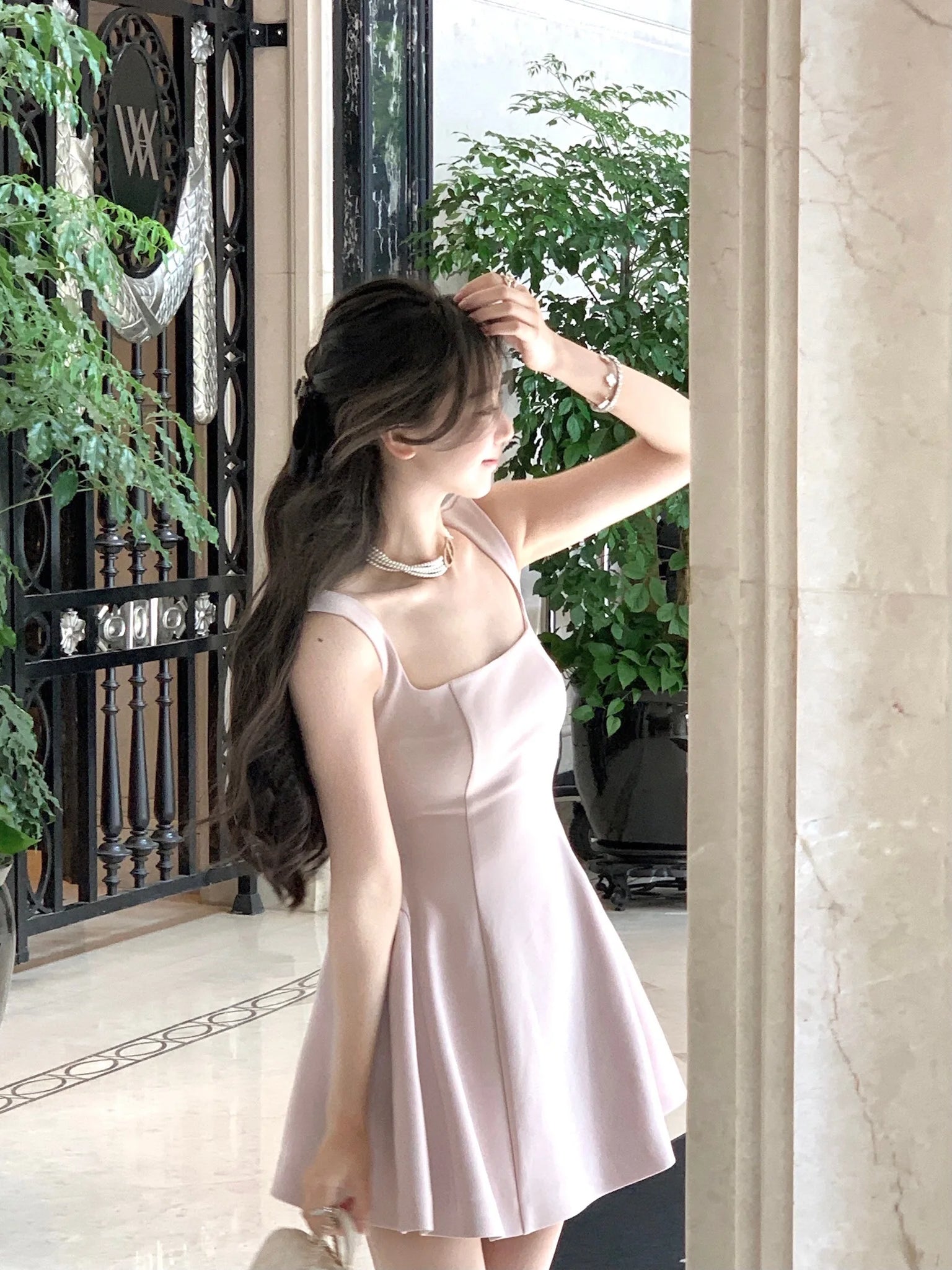 2024 Summer Solid Midi Dress Women French Elegant Holiday Party Dresses A-line Prom Robe Wedding Vestidos Ladies Clothes New