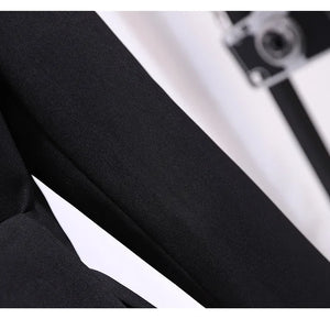 2022 Spring Slim Blazer Dress Office Lady New Casual Button Belt Mini Dresses Women's Elegant Fashion Solid Color Party Vestidos