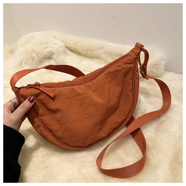 Casual Nylon Hobos Crossbody Bag for Women Designer Shoulder Bags Large Capacity Tote Lady Travel Shopper Bag Female Purses 2025