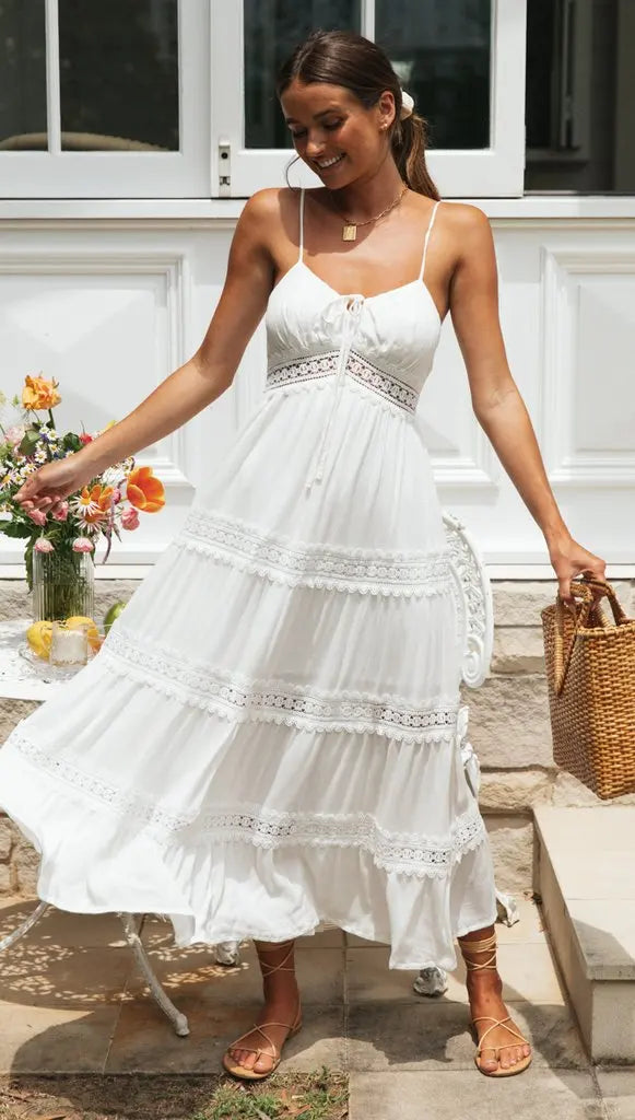 Formal Kohls Dressy Kohls Dresses For Ladies White Spaghetti Straps Dress Elegant Summer Holiday Hollow Out Formal Kohls Dressy Kohls Dresses For Ladies White Spaghetti Straps Dress Elegant Summer Holiday Hollow Out