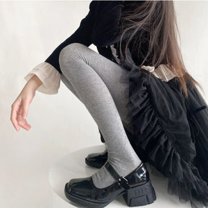 Cotton Thigh High Stockings Pantyhose Tights Women Lingeries Hosiery Lolita Girls Tights Leggings JK Japanese Styles Solid Color