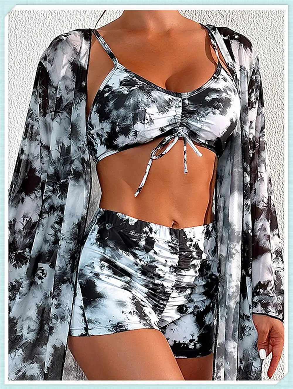 2 Piece Floral Print Bodysuit With Beach Skirt 2024 Women Padded Bikinis Swimwear Female Bathing Swimming Suit Summer Beachwear