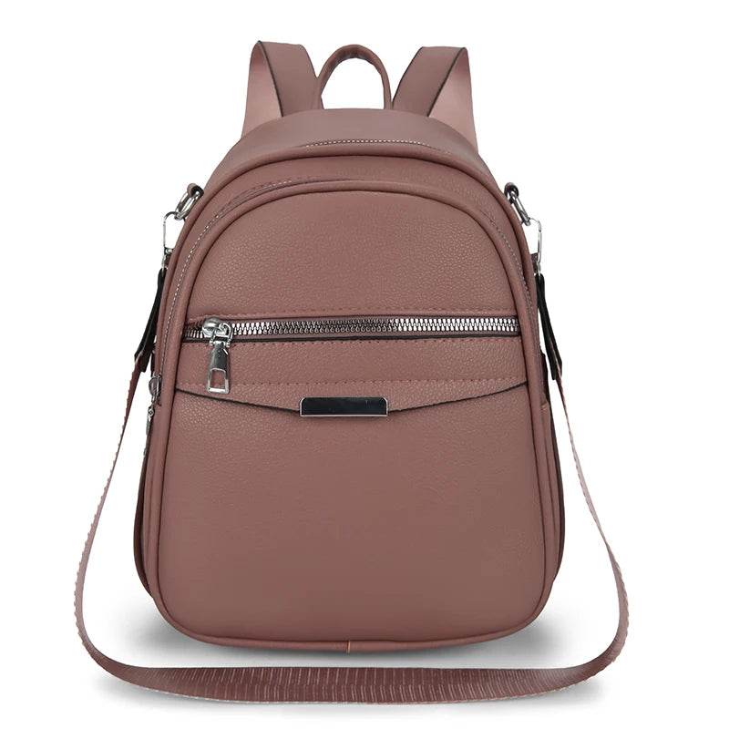 Multi Functional Female Backpack High Quality Leather Mochilas Luxurious Women's Designer Brand Backpacks Travel Bagpack Sac