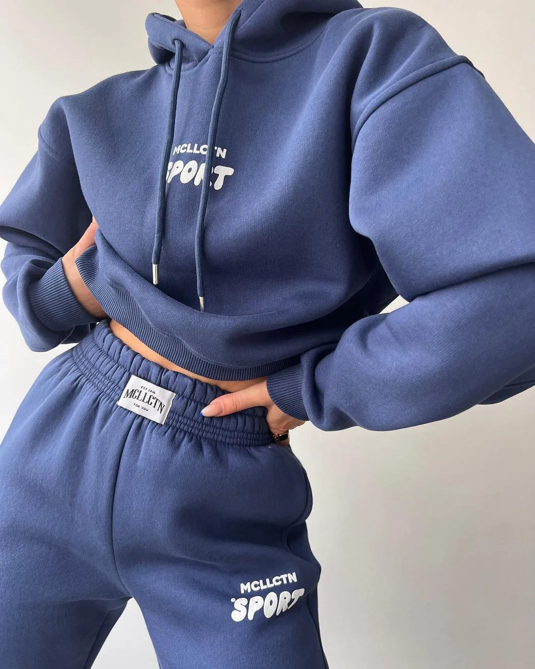 Women Thickened Tracksuit Autumn Winter Warm Hoodies Top Pant Suits Sweatshirts Jogging Pant Outfits Sweatpants 2 Piece Sets