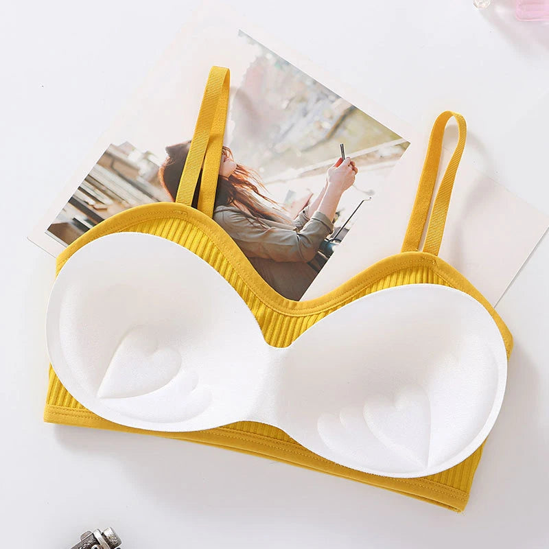 Women Sexy Bras For Invisible Push Up Lingerie Padded Bralette Wrap Top Bra Bustier Female Underwear