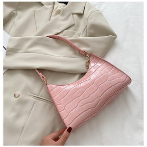 Fashion Exquisite Shopping Bag Retro Casual Women Totes Shoulder Bags Female Leather Solid Color Chain Handbag