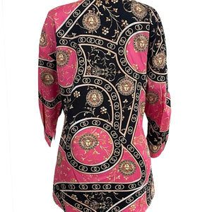 LW Plus Size mini dress Tribal Mixed Print Shirt Dress long sleeve turndown neck button design casual women's dresses