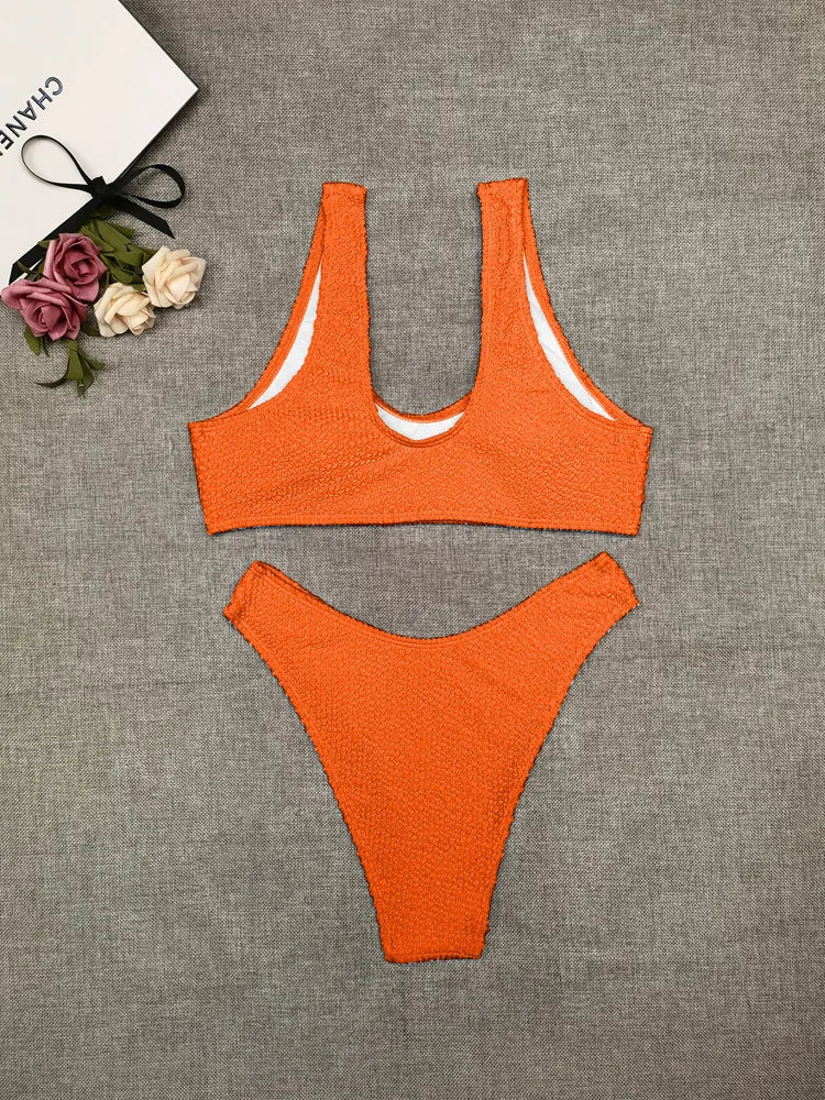 Sexy Bikini 2023 Swimsuit Women Swimwear Push Up Bikini Set Thong Brazilian Bathing Suit Beach Wear Biquini Bather Female