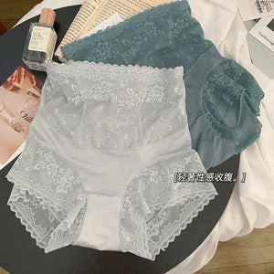 Retro Women High-Rise Underwear High Quality Antibacterial Lady Briefs Panties Female Lingerie Intimates Satin Surface Bow