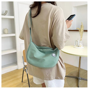 Shoulder Bags Women Solid Harajuku All-match Simple Multifunction Handbags Large Capacity Crossbody Bags for Women Teens Purse