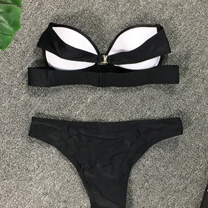 2024 Woman Separate Swimsuit Beach Outfits High Waist Sexy Bikini Set 2 Pieces Plus Size Bathing Suit Feminine Women's Swimwear