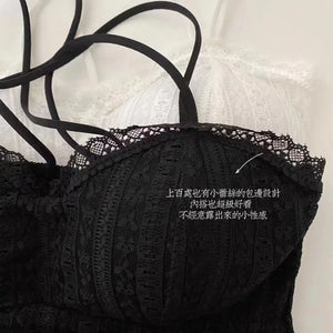 Fashion Lace Camisole For Female Sexy Underwear Women's Lingerie Brassiere White Tube Top Lady Soft Cropped Tops Vest Cami Bra