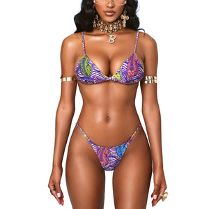 Micro Bikini Brand Swimsuit Thong Bathing Suit Women Push Up Bikini African Print Miami Style Swimwear Brazilian Biquinis Bather