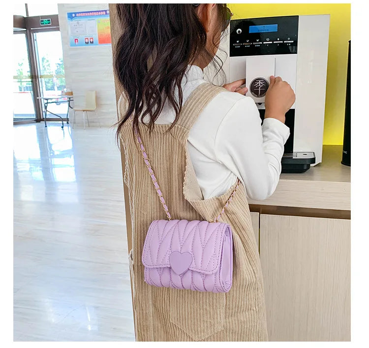 Lovely and Sweet 2023 New Korean Version Side Bags for Girls Fashion All-match Crossbody Bags for Women Flap Pocket Small Bags